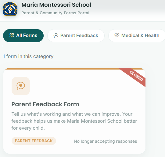 Public Form screenshot